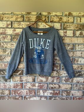 College Vault Duke Blue Devils Long Sleeve Tee Size Small Retro Excellent!